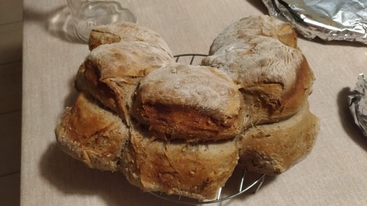 Corona di pane a lunga lievitazione