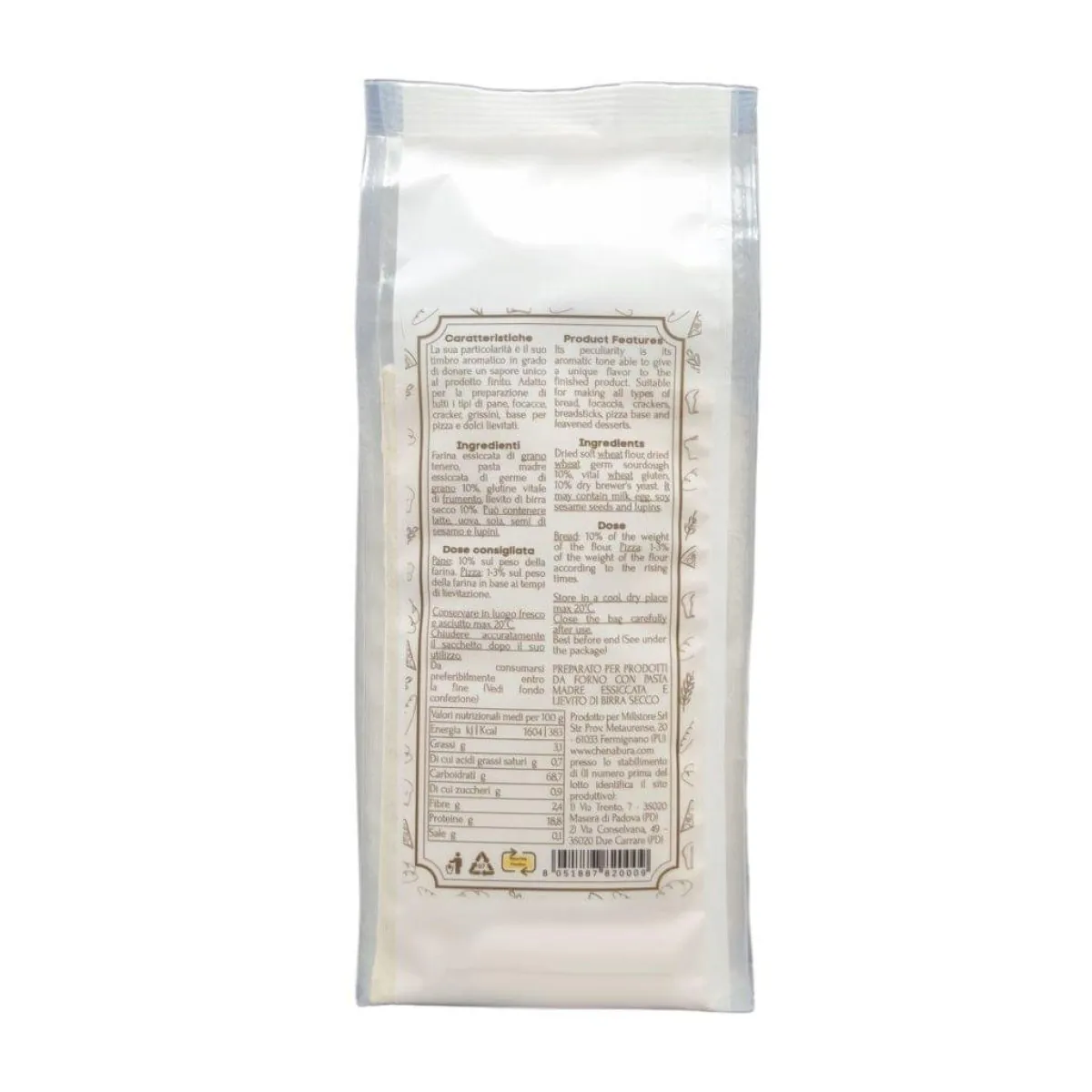 Etichetta posteriore lievito